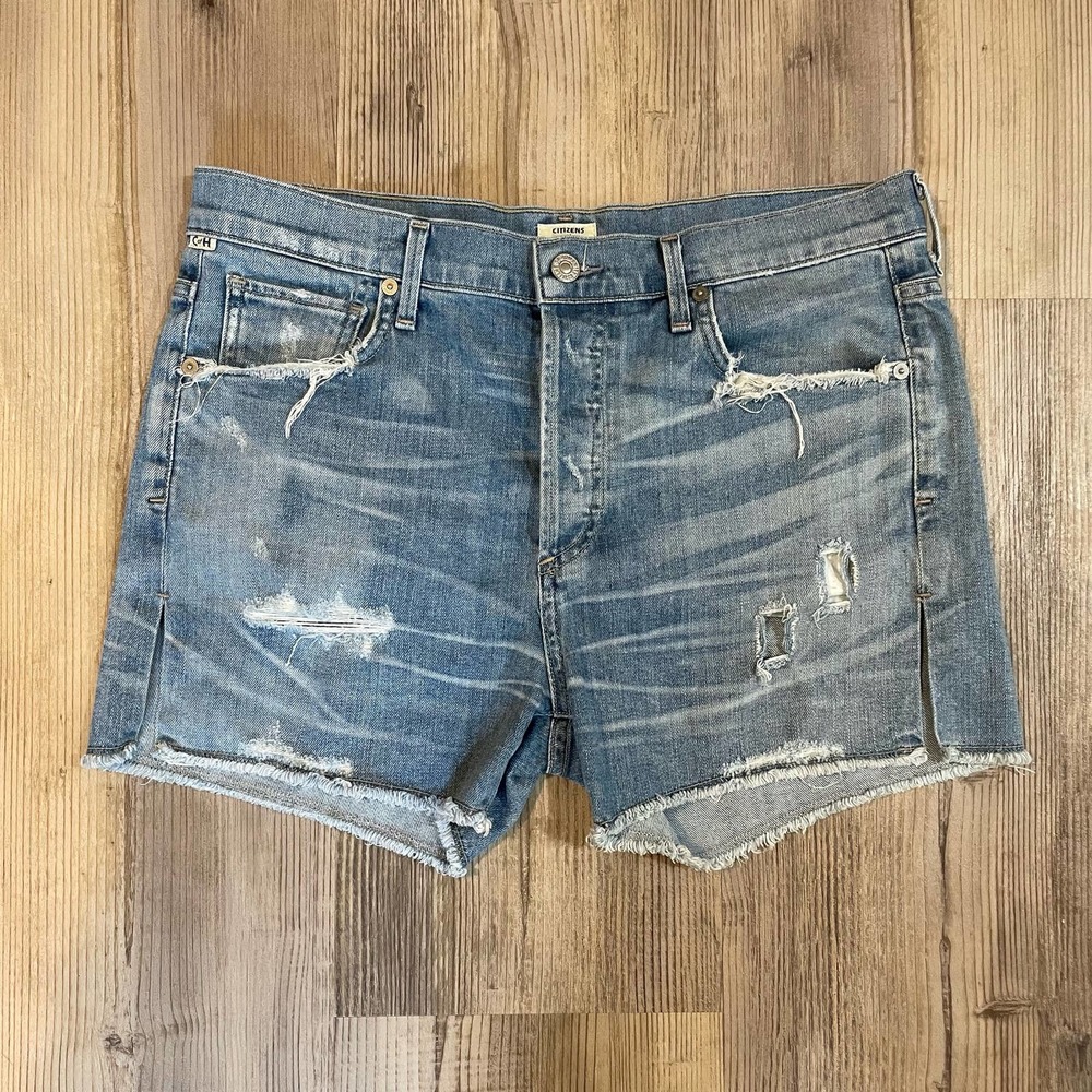 Citizens of Humanity Distressed Corey Short Slouchy Fit - size 28